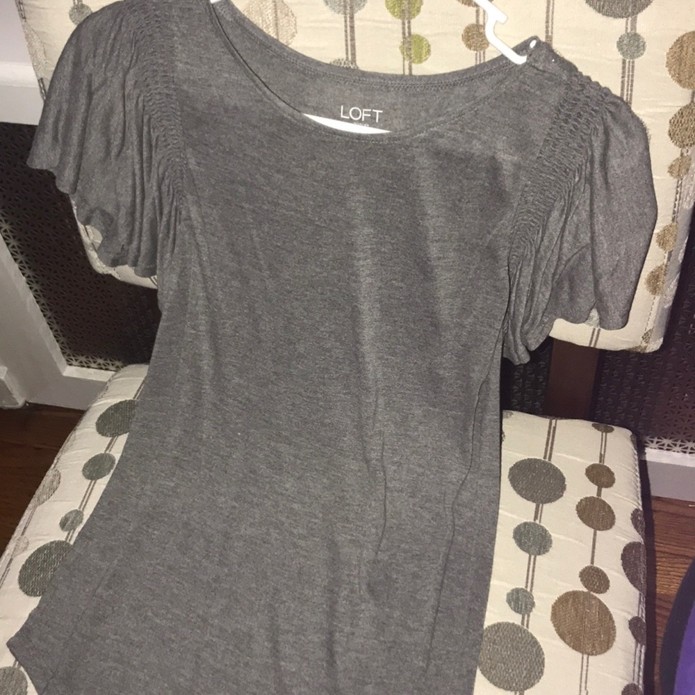 Loft ruffle sleeve top